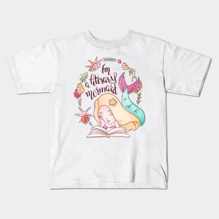 I'M A LITERARY MERMAID Kids T-Shirt